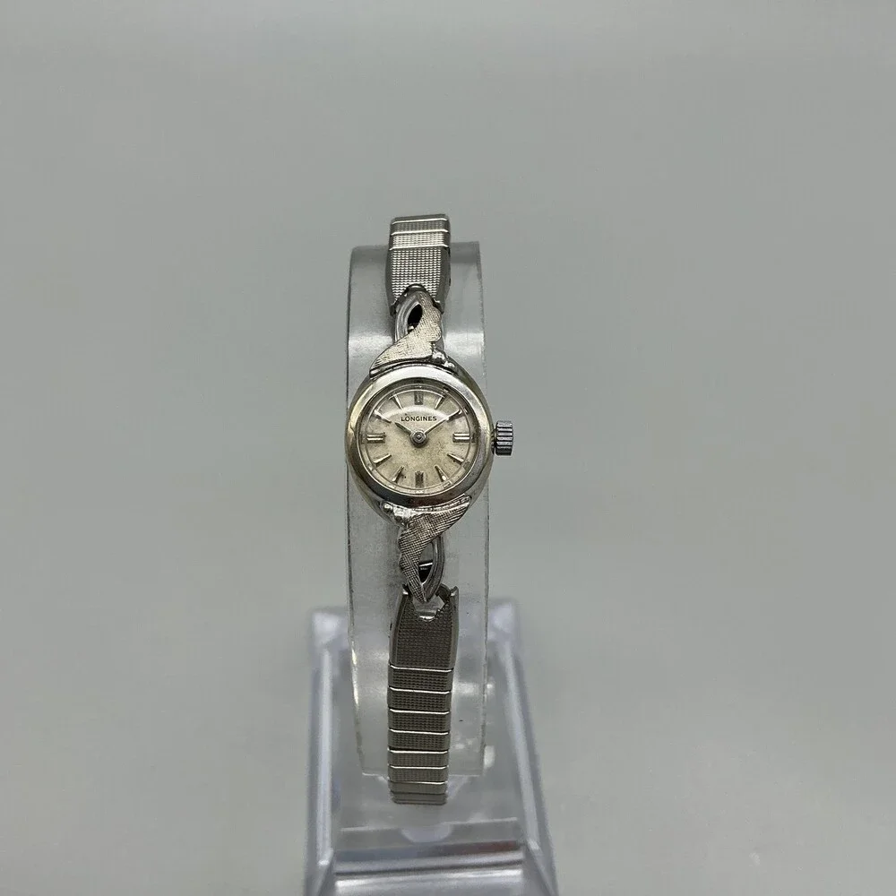 Vintage Longines Swiss Womens Watch 15mm 10K Gold Filled Stretch Manual Wind